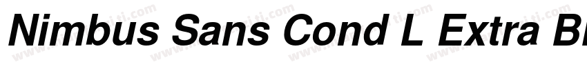 Nimbus Sans Cond L Extra Black字体转换